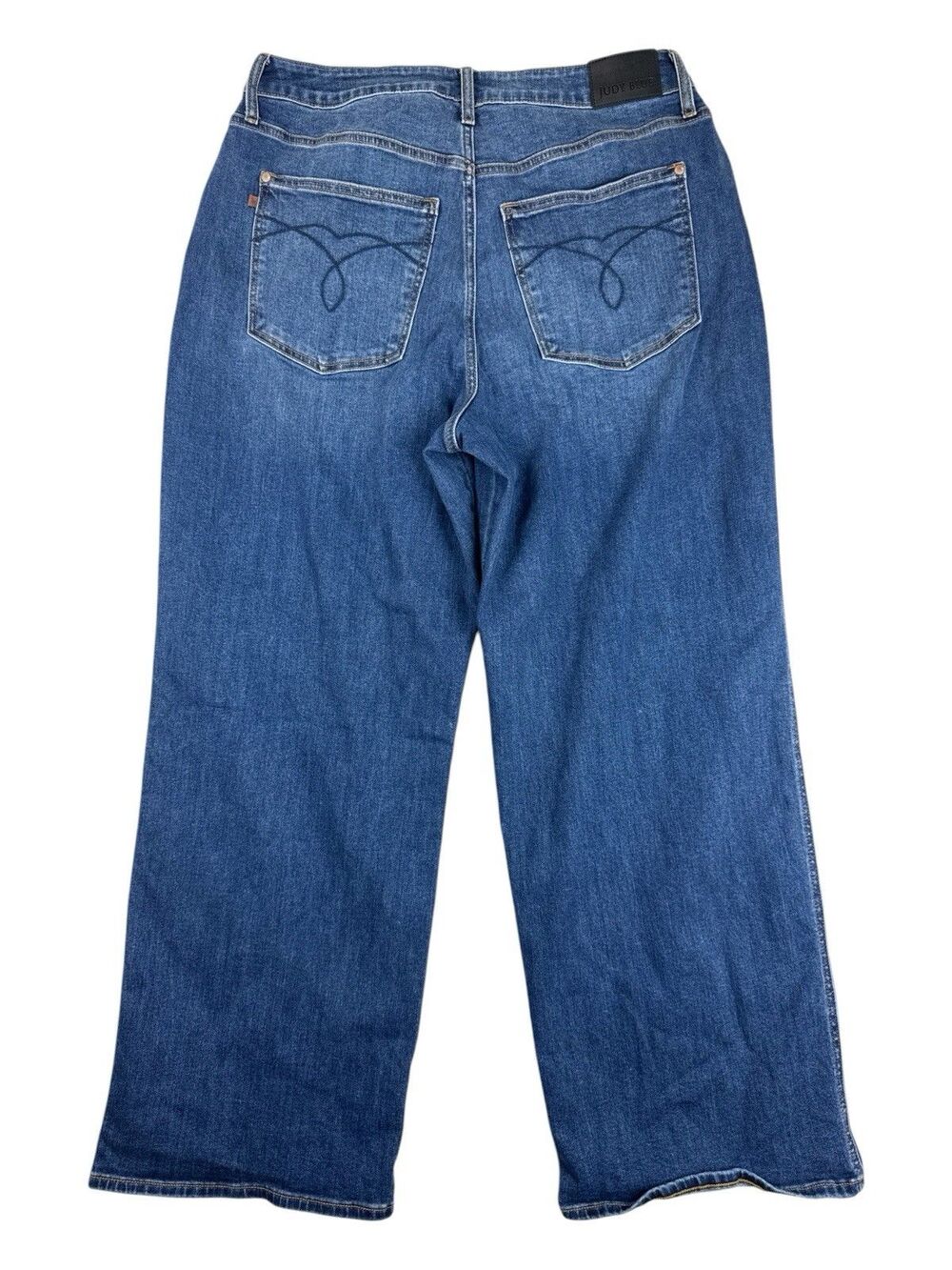 Judy Blue Wilhemina High Waist Baggy Wide Leg Jeans 14W Medium Wash Stretch - Picture 5 of 8